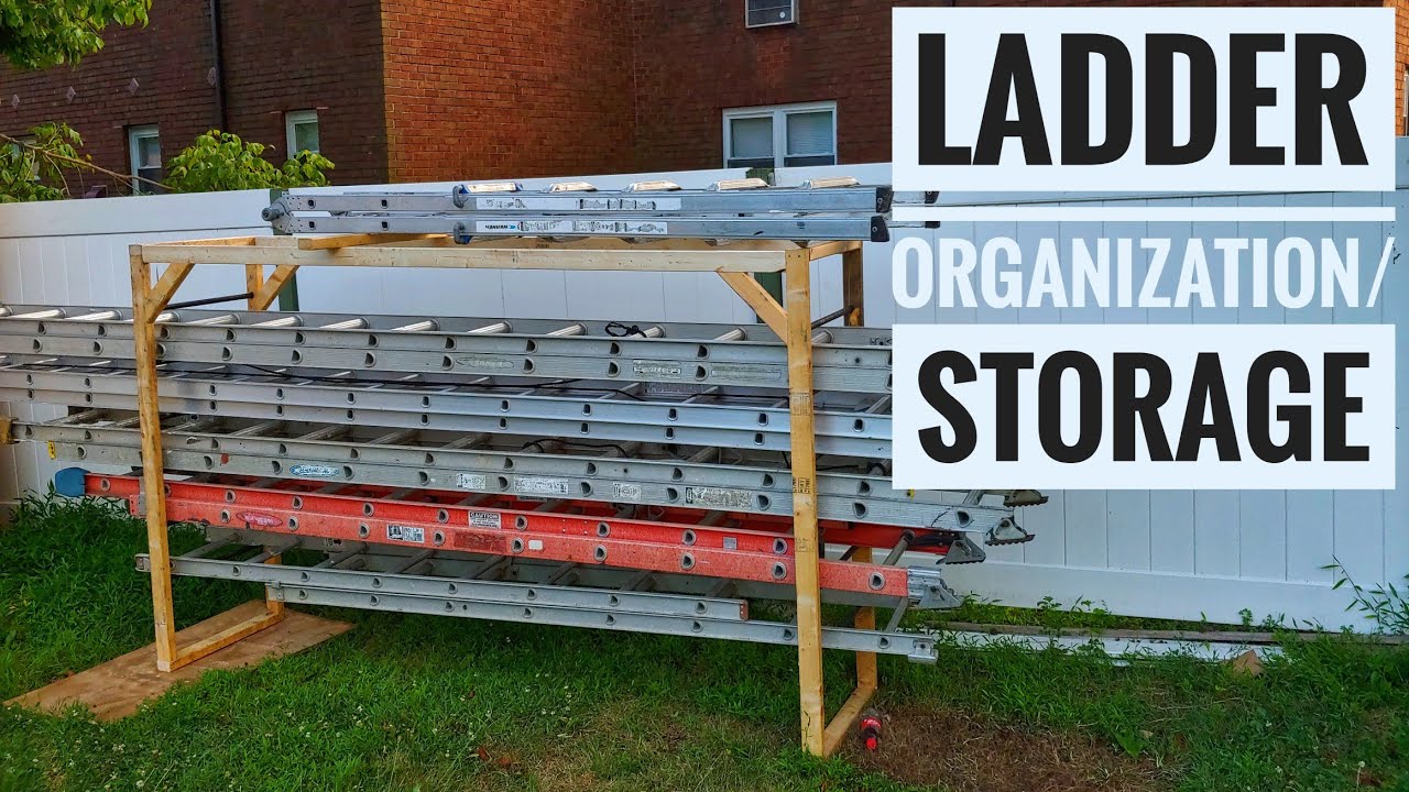 How to Store Ladders Outside