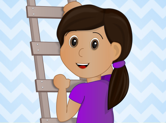 Teaching Your Child to Climb a Ladder