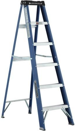 7. Louisville Ladder W-3215-06 6 ft. Fiberglass Ladder