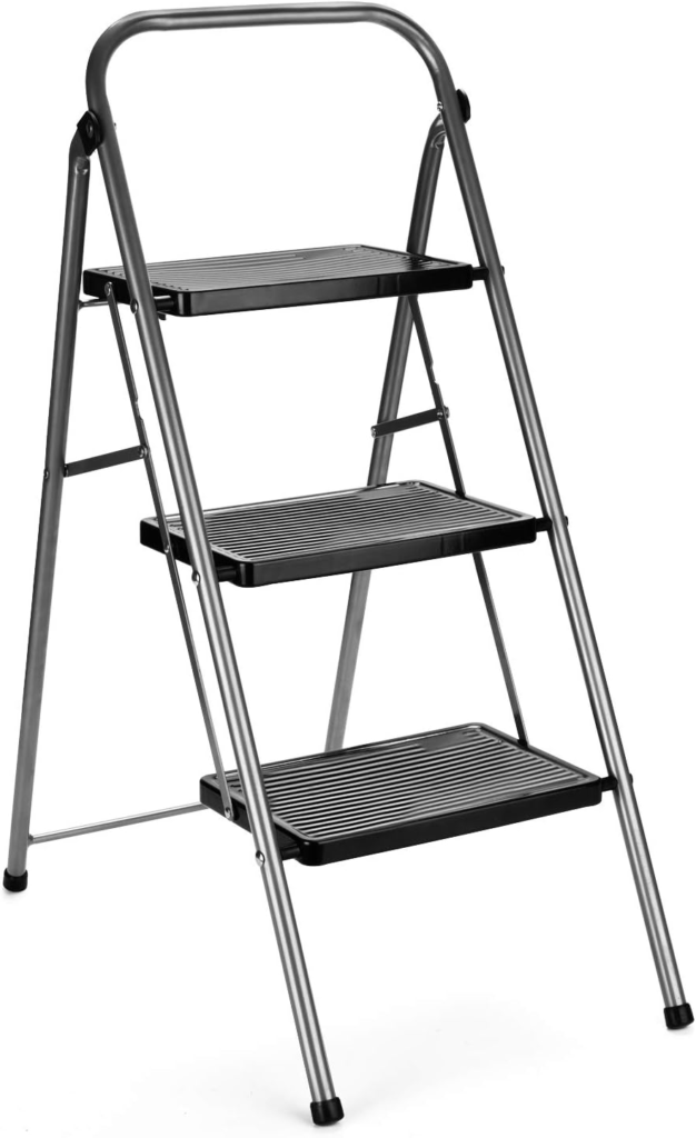 (4) 3-Step Ladder-Delxo WK2061B-2 For Elderly