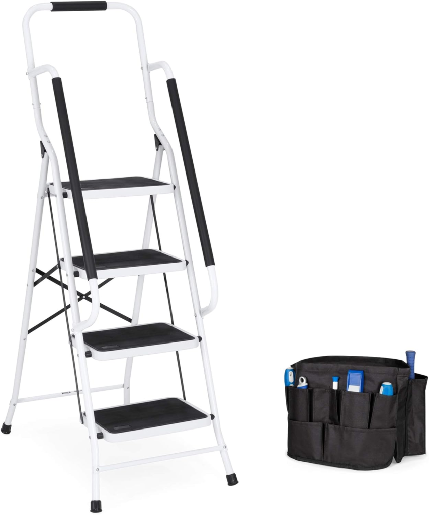 (5) 4-Step Safety Step Ladder for Elderly-Best Choice
