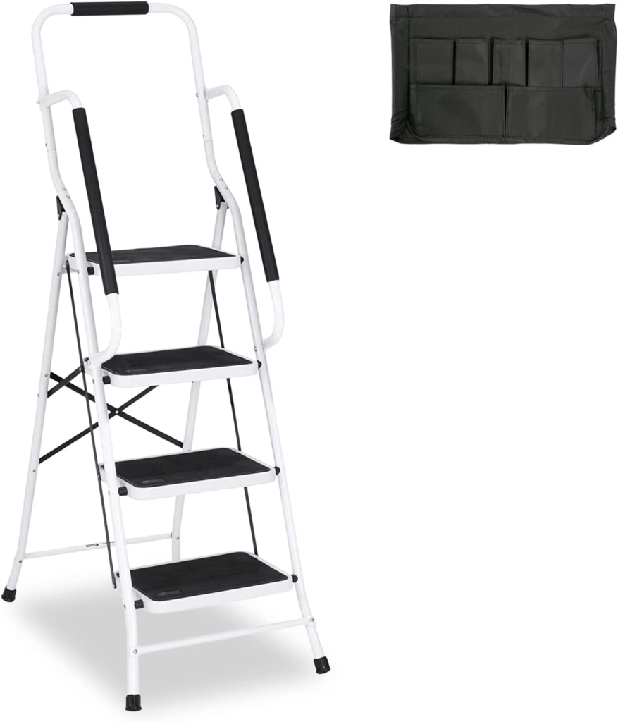 3. Usinso 4 Step Ladder Tool Ladder